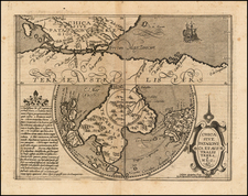 Southern Hemisphere, Polar Maps and South America Map By Matthias Quad / Johann Bussemachaer