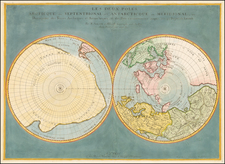 World, World and Polar Maps Map By Nicolas Sanson