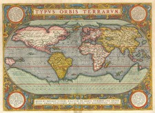 World and World Map By Abraham Ortelius