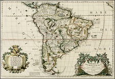 South America Map By Vincenzo Maria Coronelli