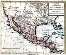 Southwest, Mexico and California Map By Louis Brion de la Tour