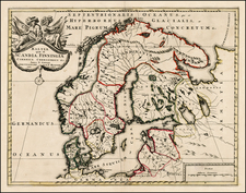 Russia, Baltic Countries and Scandinavia Map By Pierre Mortier