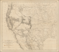 Texas, Plains, Southwest, Rocky Mountains and California Map By William Hemsley Emory