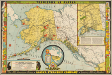 Alaska and Pictorial Maps Map By Frank McCaffrey