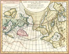 Alaska, Asia, Russia in Asia and Canada Map By Denis Diderot / Didier Robert de Vaugondy