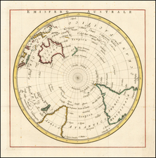 Southern Hemisphere, Polar Maps, Australia & Oceania, Australia and Oceania Map By La Harpe