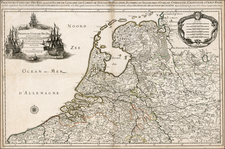 Netherlands Map By Alexis-Hubert Jaillot