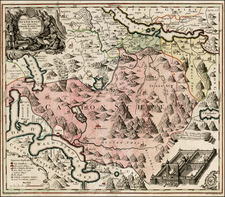 Switzerland Map By Matthaus Seutter