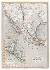 Texas, Southwest, Rocky Mountains and California Map By Charles V. Monin