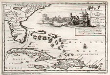 Southeast and Caribbean Map By Pieter van der Aa