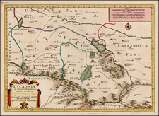 Asia and Turkey & Asia Minor Map By Pierre Mortier