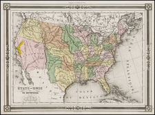 United States and California Map By Thunot Duvotenay