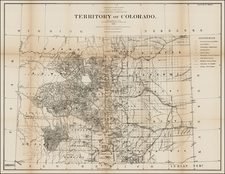 Rocky Mountains Map By General Land Office