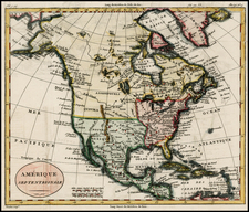 Alaska and North America Map By Alexandre Blondeau