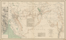 Southwest, Nevada, Rocky Mountains, Utah and California Map By Julius Bien & Co.