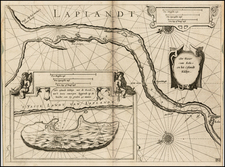 Polar Maps, Russia and Scandinavia Map By Willem Janszoon Blaeu