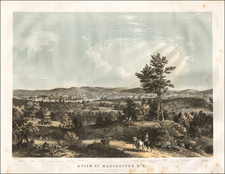 A View of Manchester N. H. Composed From Sketchcs Taken Near Rock Raymond By J. B. Bachelder, 1855 By John B. Bachelder