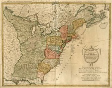 New England Map By Pierre Antoine Tardieu