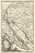 Southwest, Mexico, Baja California and California Map By John Gibson