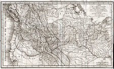 Plains, Rocky Mountains and Canada Map By Pierre Lapie