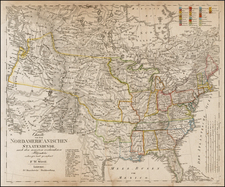 United States Map By F.W. Streit