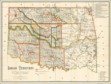 Plains and Oklahoma & Indian Territory Map By C.A. Maxwell  &  John Olberg