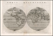 World and World Map By Girolamo Ruscelli