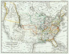 United States Map By Adolf Stieler