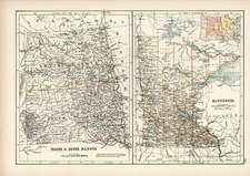 Midwest and Plains Map By Adam & Charles Black