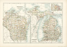 Midwest Map By Adam & Charles Black