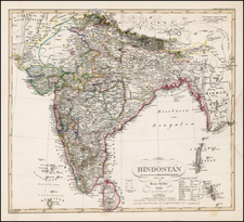 India Map By Adolf Stieler