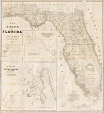 Florida Map By United States Bureau of Topographical Engineers