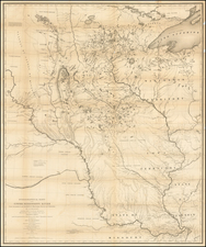 Midwest and Plains Map By Joseph N. Nicollet / William Hemsley Emory