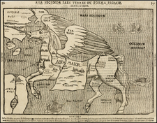 Asia, Asia, China, Southeast Asia, Comic & Anthropomorphic and Curiosities Map By Heinrich Bunting