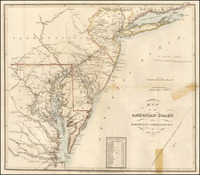 Mid-Atlantic and Southeast Map By John Melish