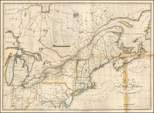 New England and Mid-Atlantic Map By John Melish