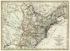 United States, Texas and Plains Map By Weimar Geographische Institut