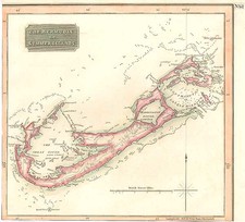 World, Atlantic Ocean and Caribbean Map By John Thomson