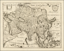 Asia, Asia, Korea and Philippines Map By Pierre Mariette