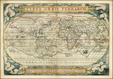 World and World Map By Abraham Ortelius