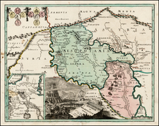 Middle East and Holy Land Map By Johann Christoph Weigel