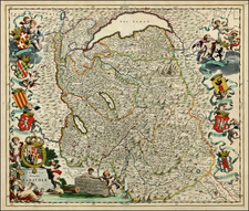 Switzerland, France and Italy Map By Johannes Blaeu