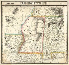 South and Plains Map By Philippe Marie Vandermaelen