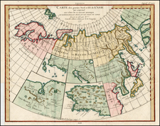 Alaska, Asia, Japan and Russia in Asia Map By Denis Diderot / Didier Robert de Vaugondy