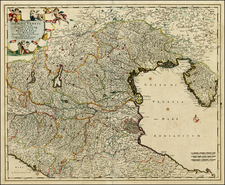 Northern Italy Map By Frederick De Wit