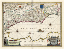 Spain Map By Willem Janszoon Blaeu / Abraham Wolfgang
