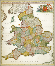 British Isles Map By Frederick De Wit