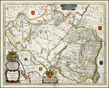 Spain Map By Willem Janszoon Blaeu