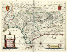 Spain Map By Willem Janszoon Blaeu