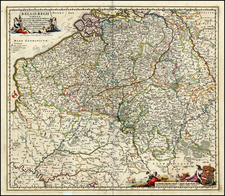 France Map By Nicolaes Visscher I